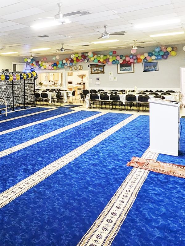 The masjid's community hall